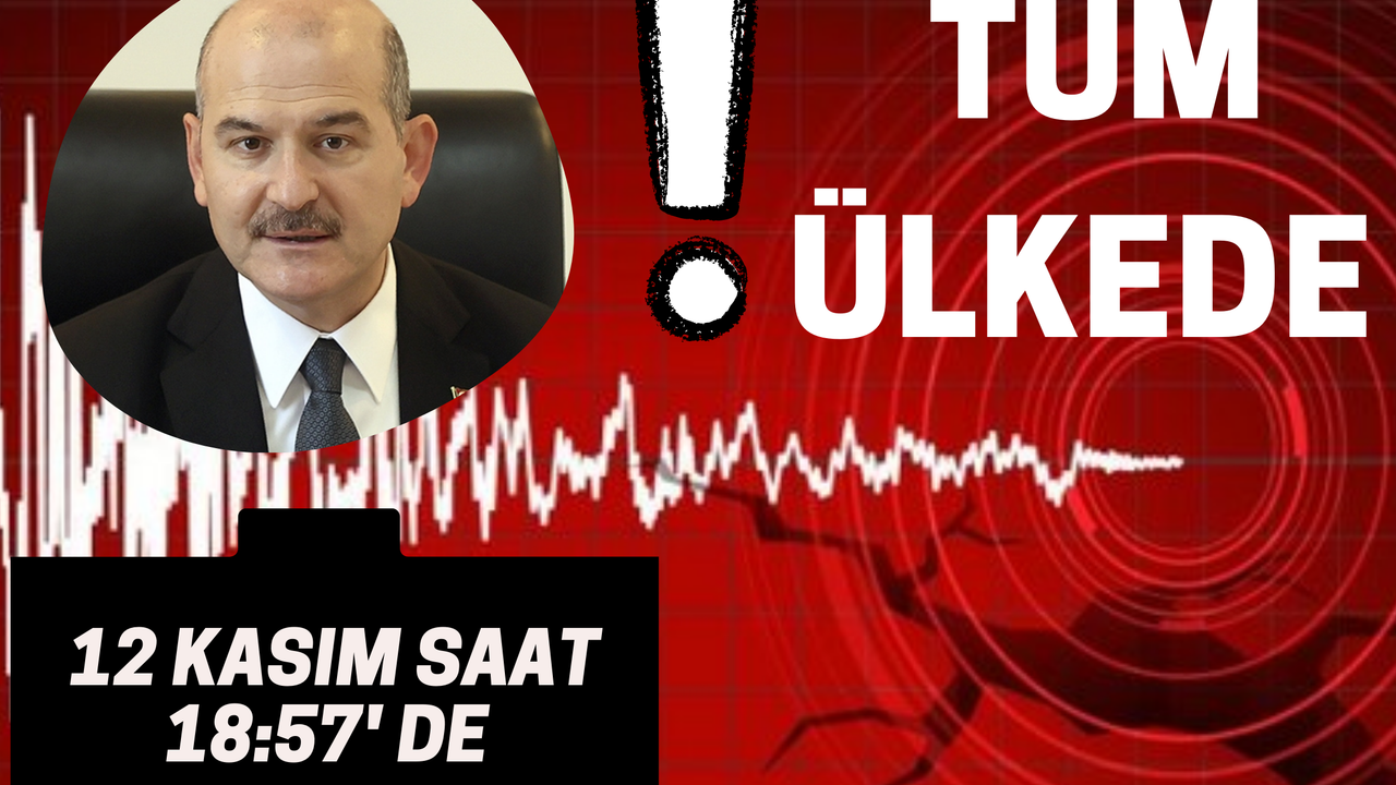 Hazır Ol Türkiye! 12 Kasım'da Tüm Türkiye'de Tatbikat Yapılacak! Deprem için Radyo ve Televizyon Anonsu...