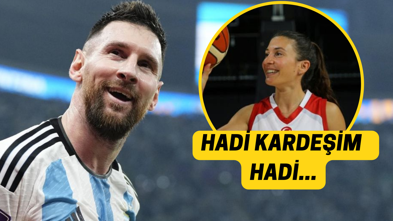 Messi! İşine Bak Kardeşim! Basketbolcu Asena Yalçın Messi'ye Yol Veren Oldu!