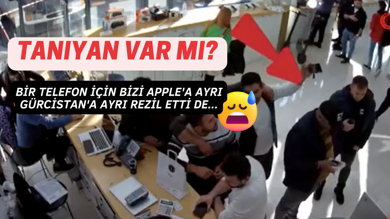 Apple "Hırsız Türk" Diyerek Duyurdu! Mağaza Bu Adamı Bulana Ödül Verilecek! Bin Dolar Ödül!