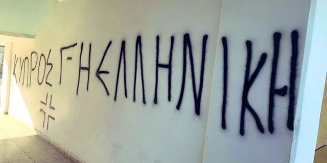 KKTC, Okulun Duvarına Yazılan Irkçı Yazıyı Kınadı