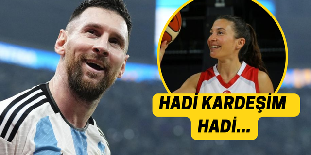 Messi! İşine Bak Kardeşim! Basketbolcu Asena Yalçın Messi'ye Yol Veren Oldu!